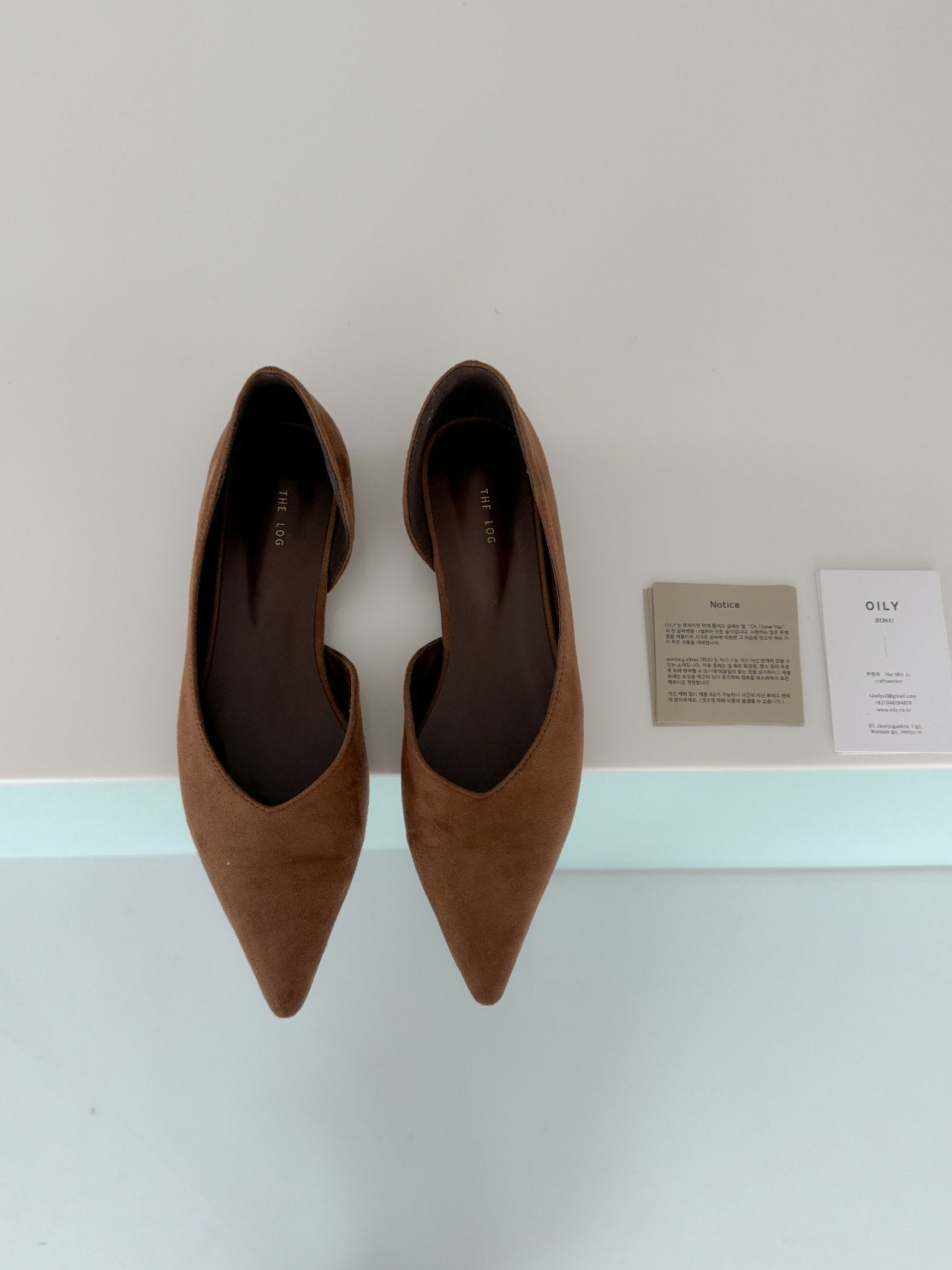 Inside Open Suede Flat