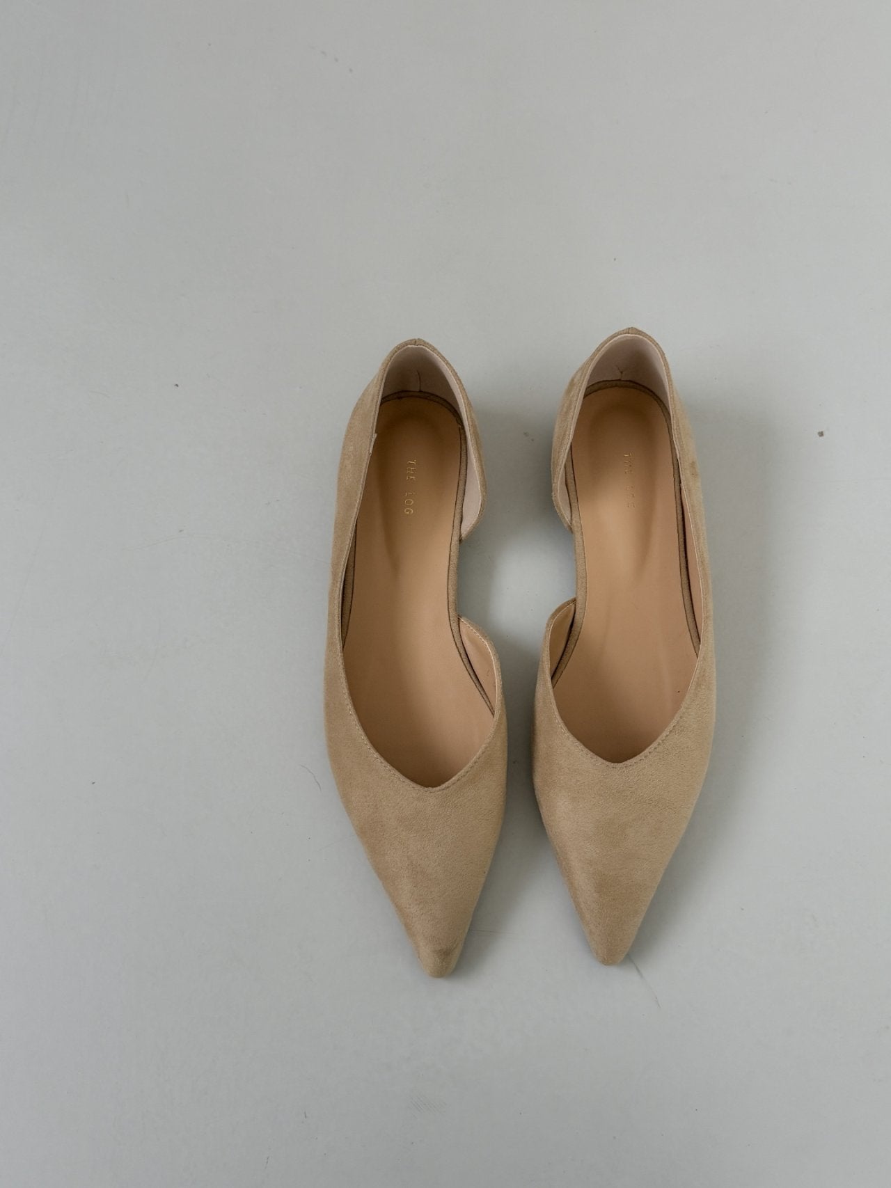 Inside Open Suede Flat