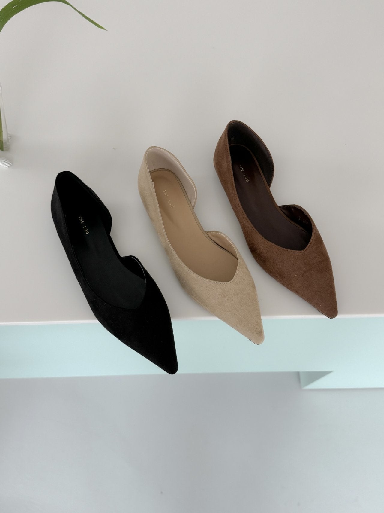 Inside Open Suede Flat
