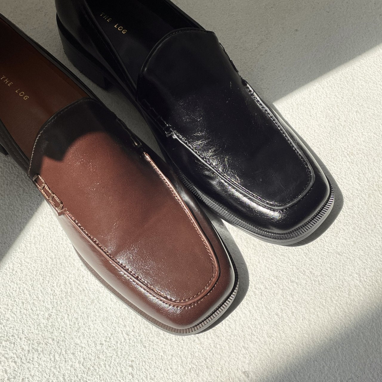 Square simple loafers