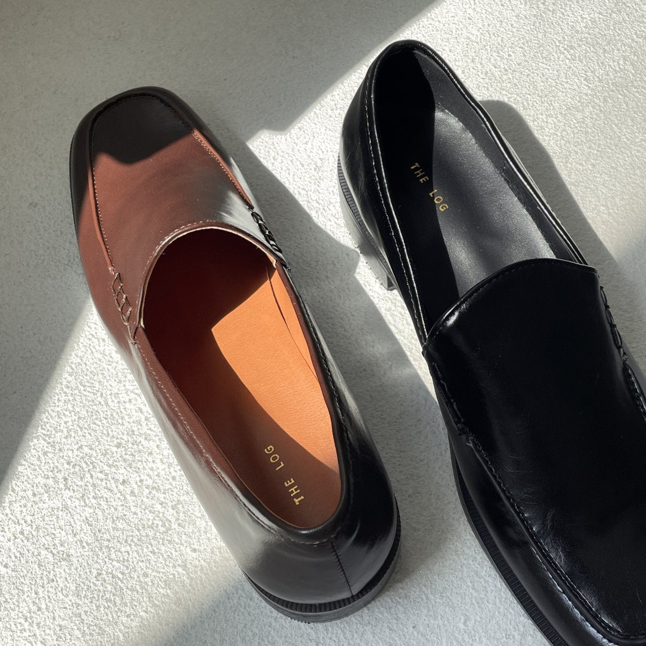 Square simple loafers