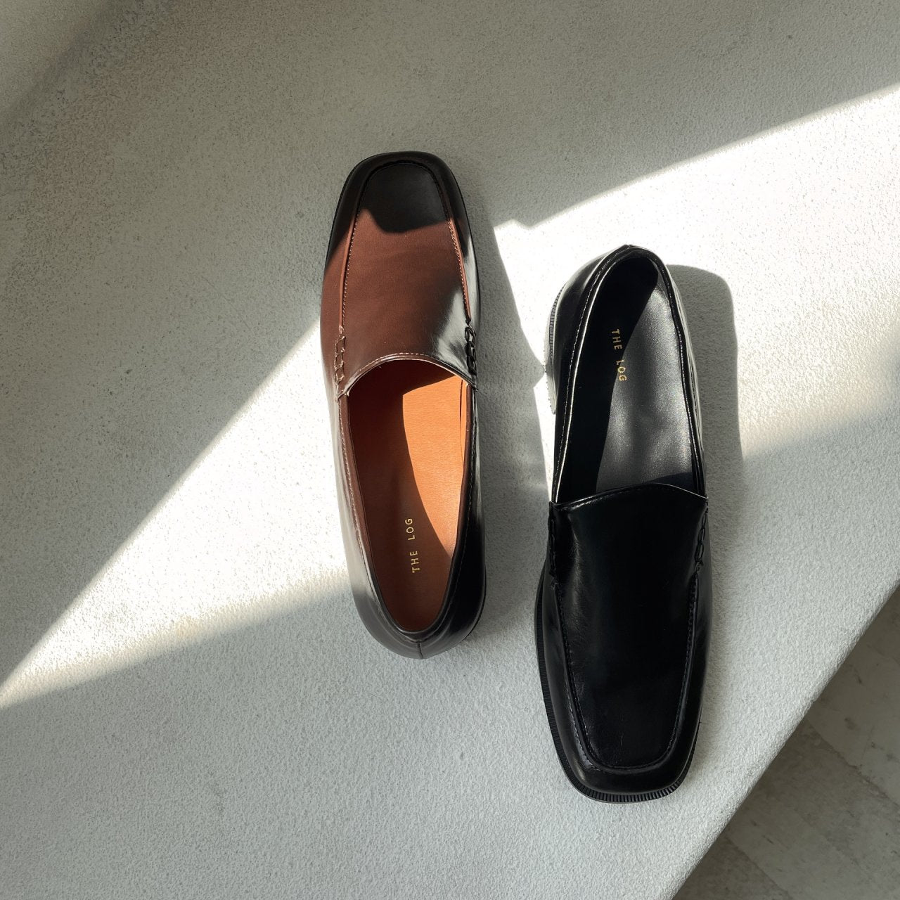 Square simple loafers