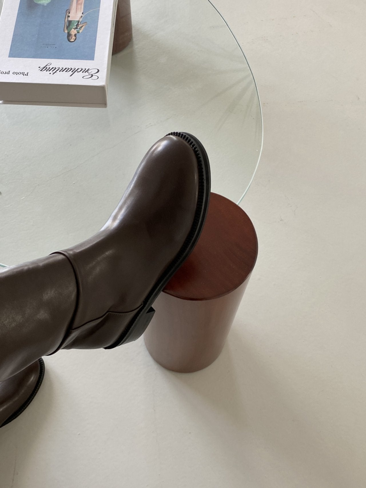 relaxed fit long boots