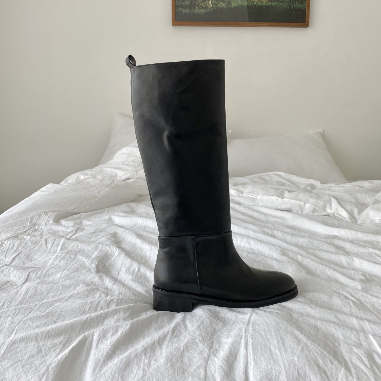 relaxed fit long boots