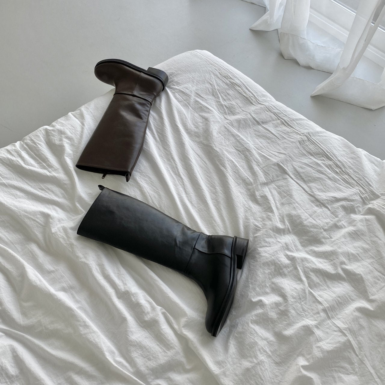 relaxed fit long boots