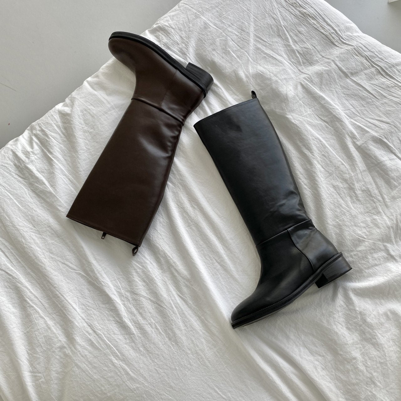 relaxed fit long boots