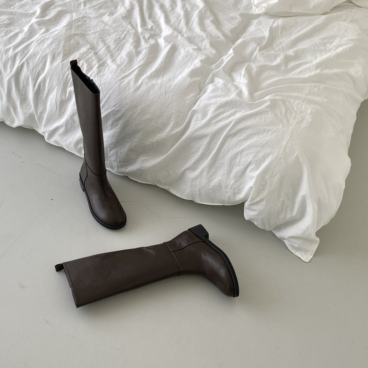 relaxed fit long boots