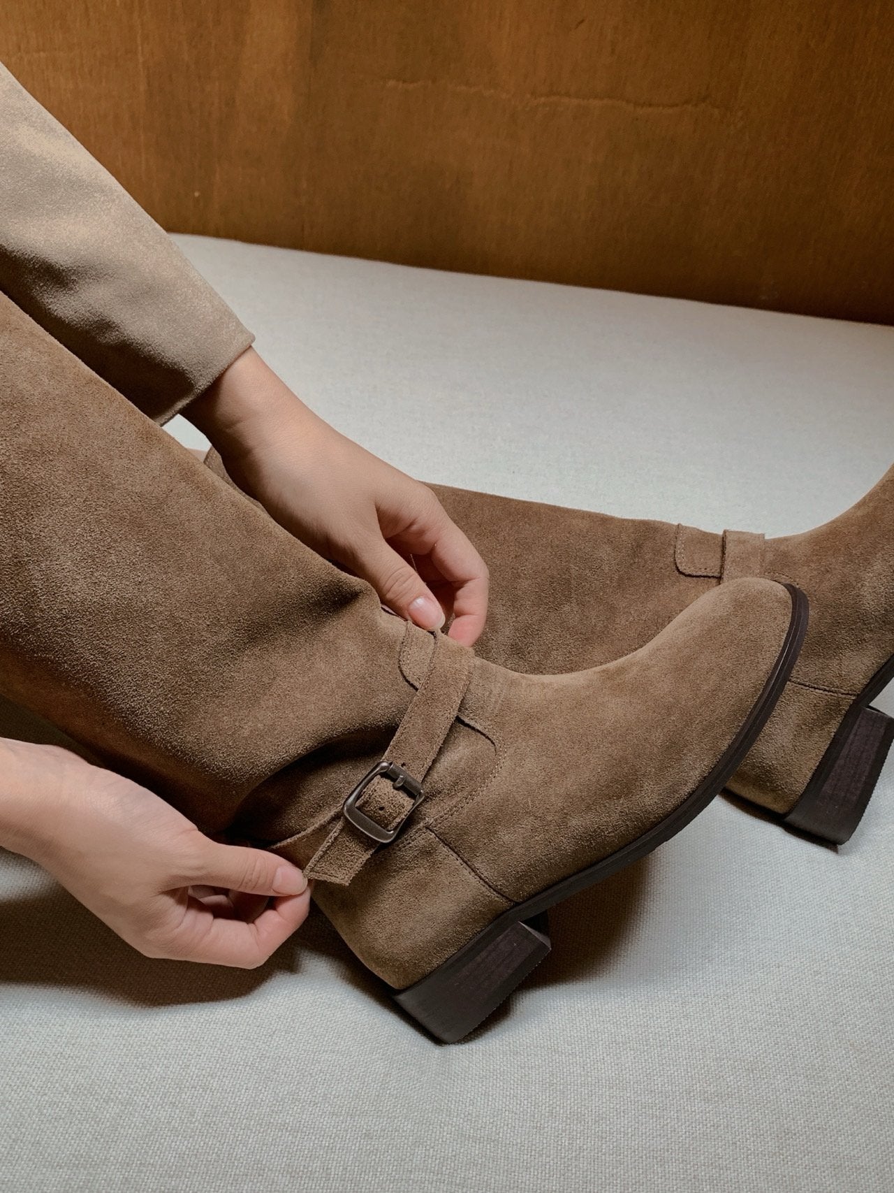 Dual Mood Leather long boots