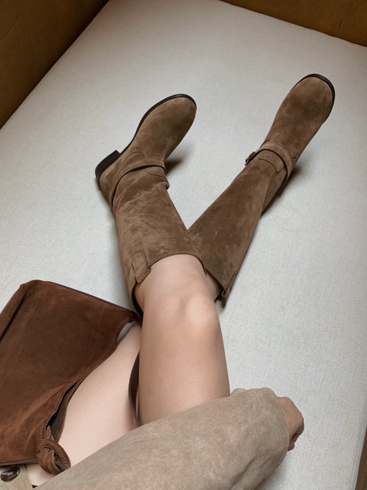 Dual Mood Leather long boots