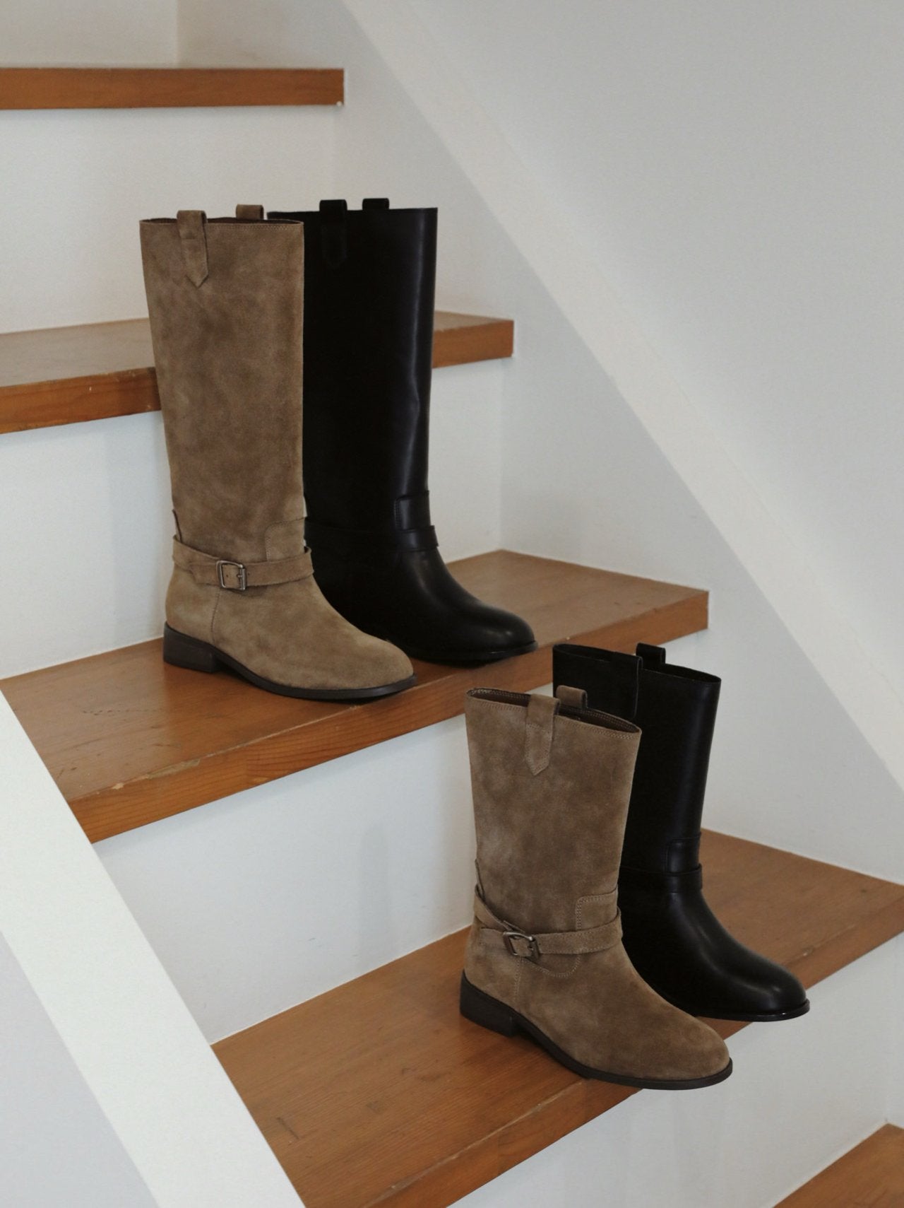 Dual Mood Leather long boots