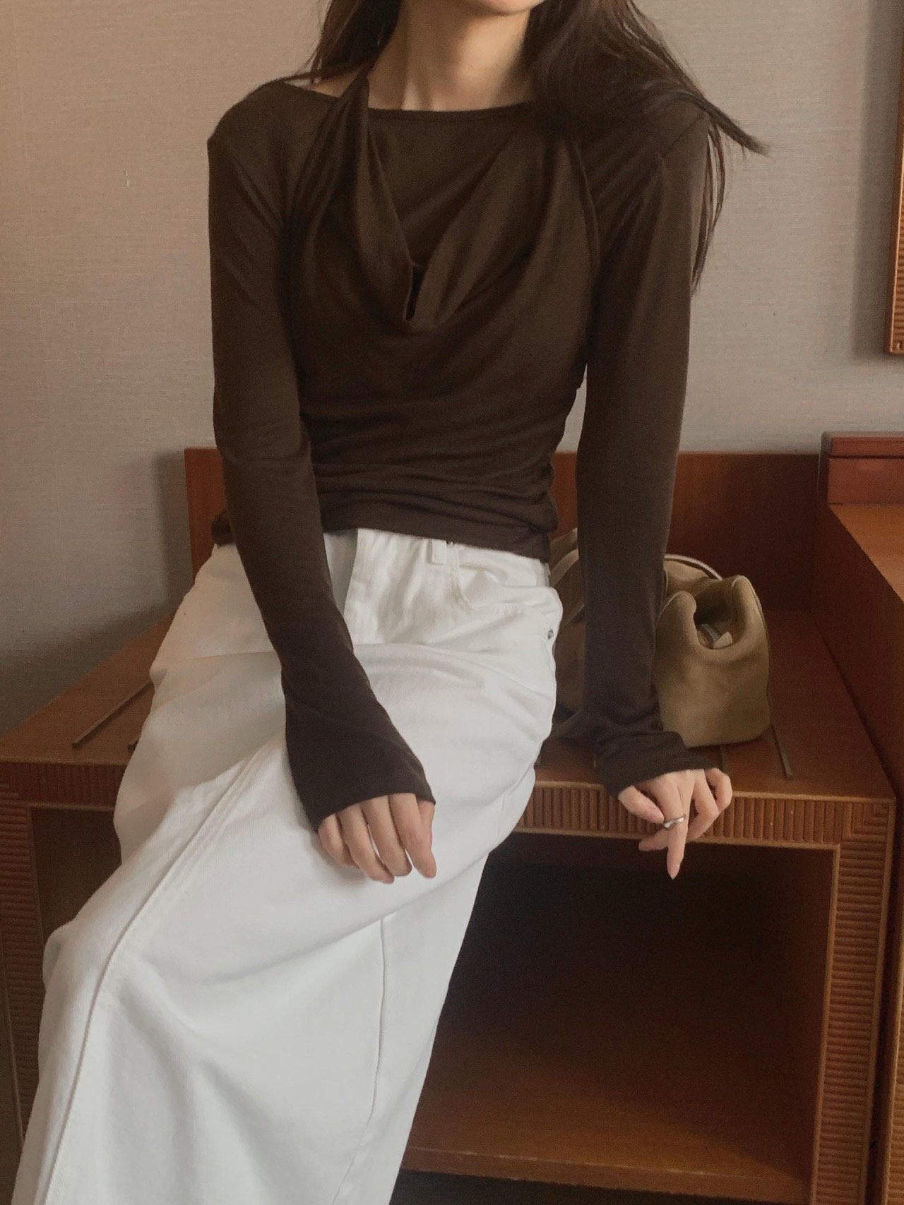 Halter layered T-3col