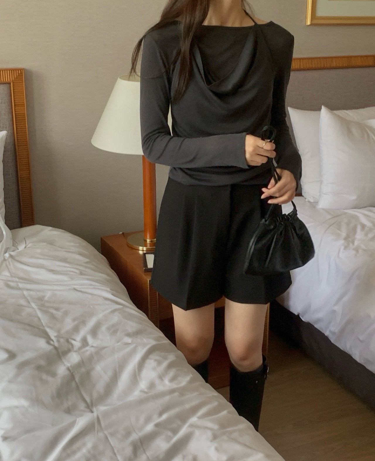 Halter layered T-3col