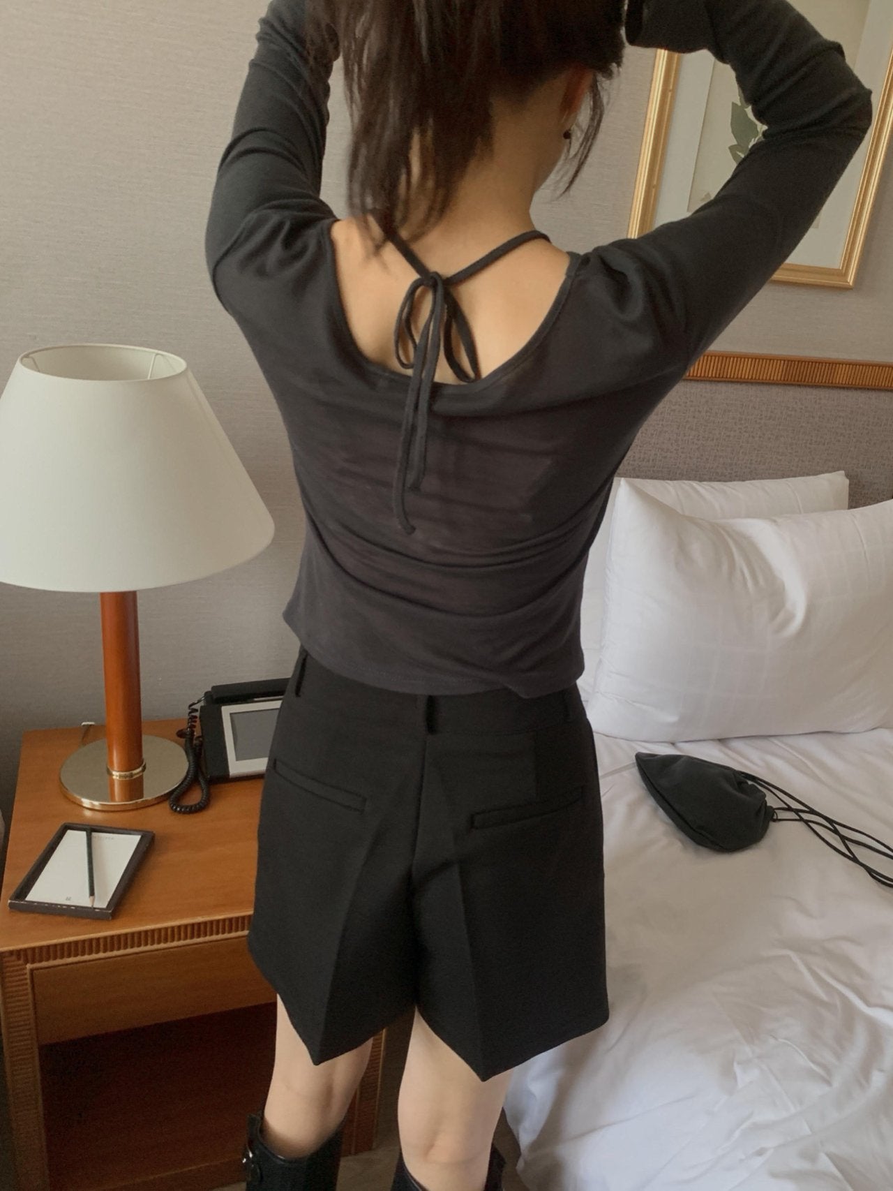 Halter layered T-3col