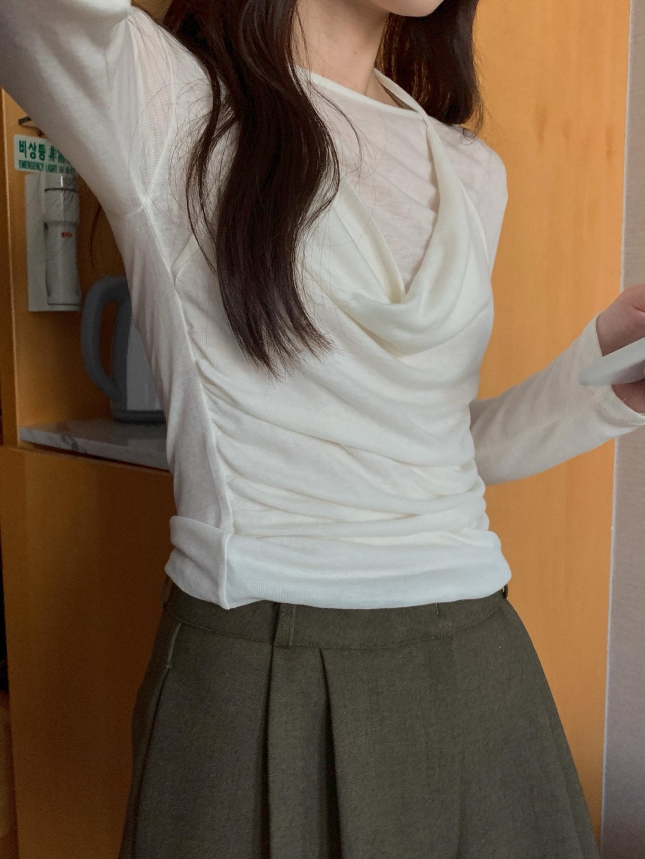 Halter layered T-3col