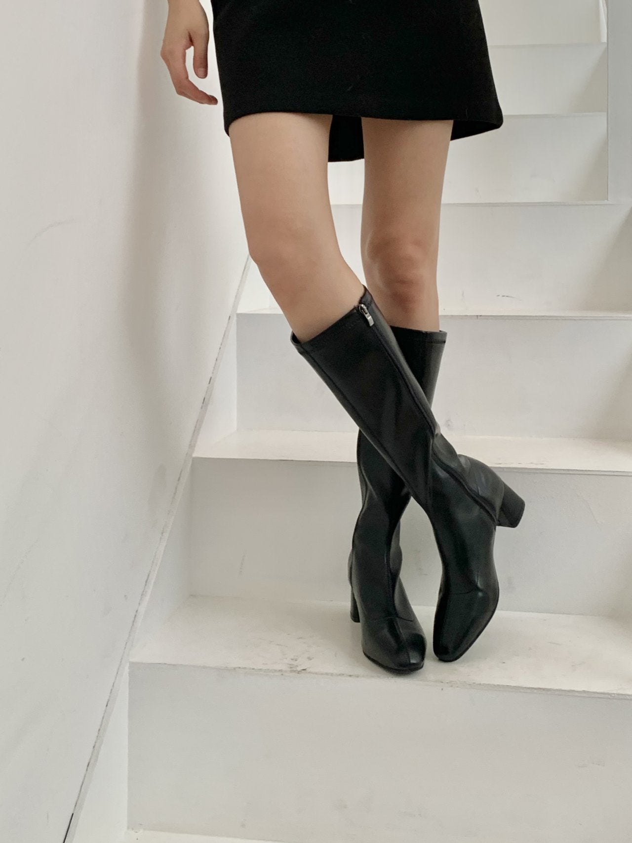 spandex 7cm boots
