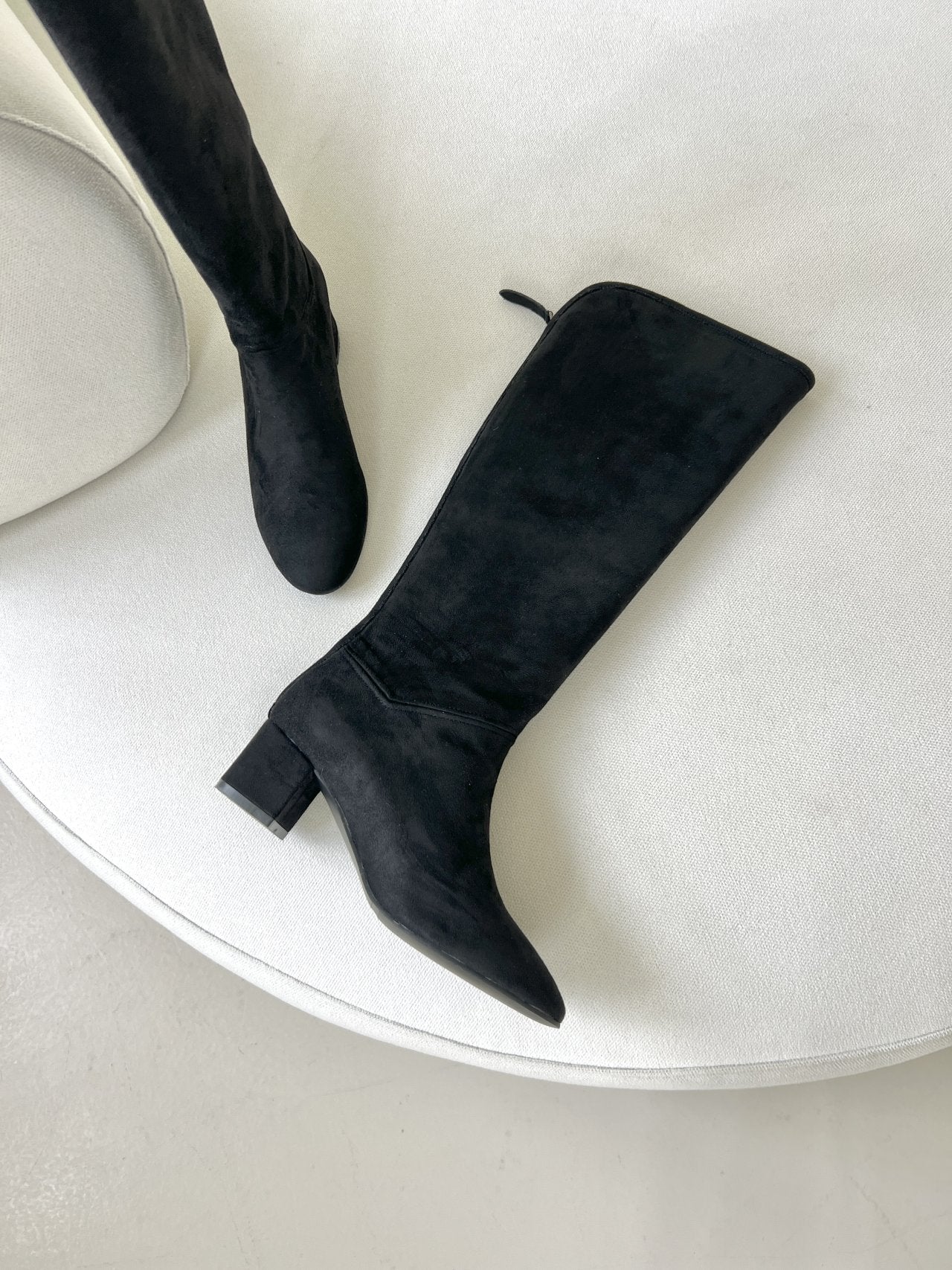 Suede 6 cm Lip Line Long Boots