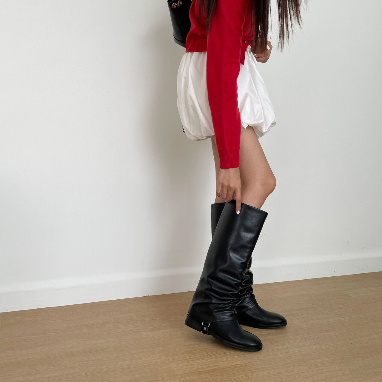 Wrinkle Ankle Folder Boots