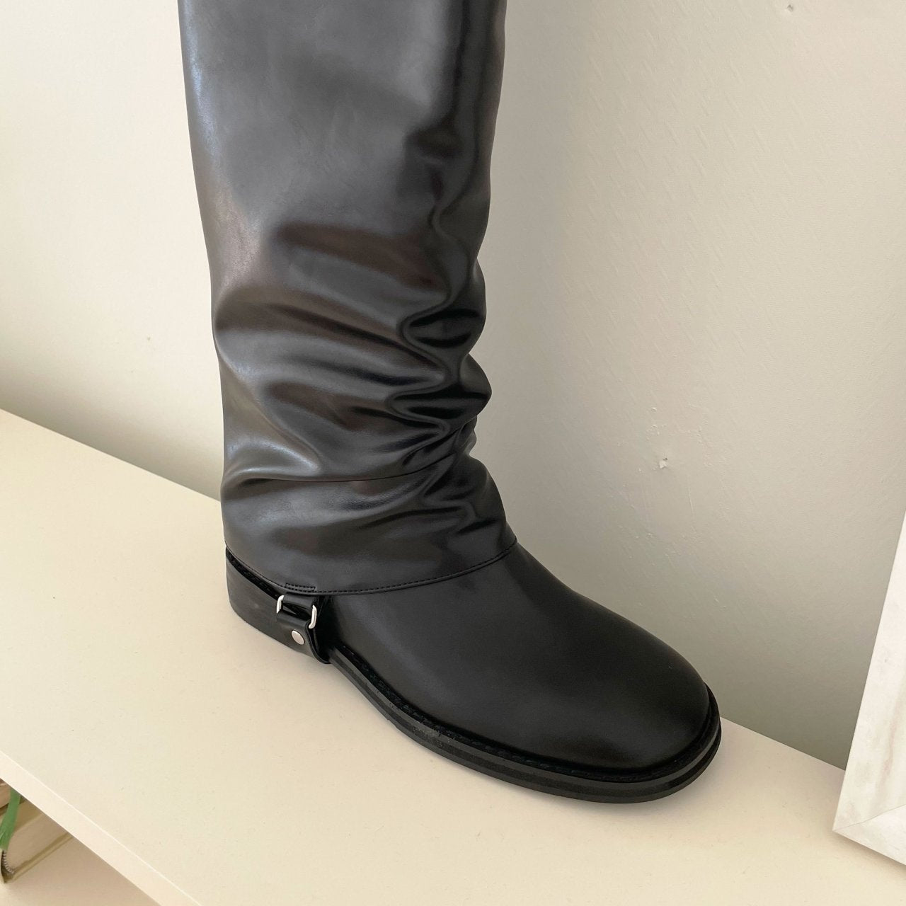 Wrinkle Ankle Folder Boots