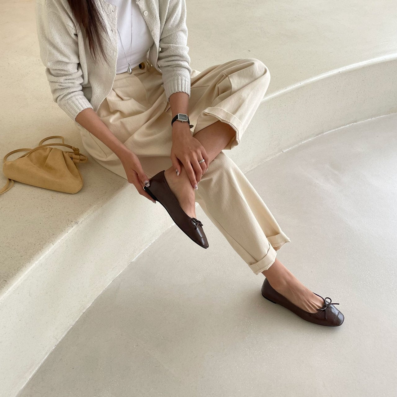 sol autumn ribbon flat