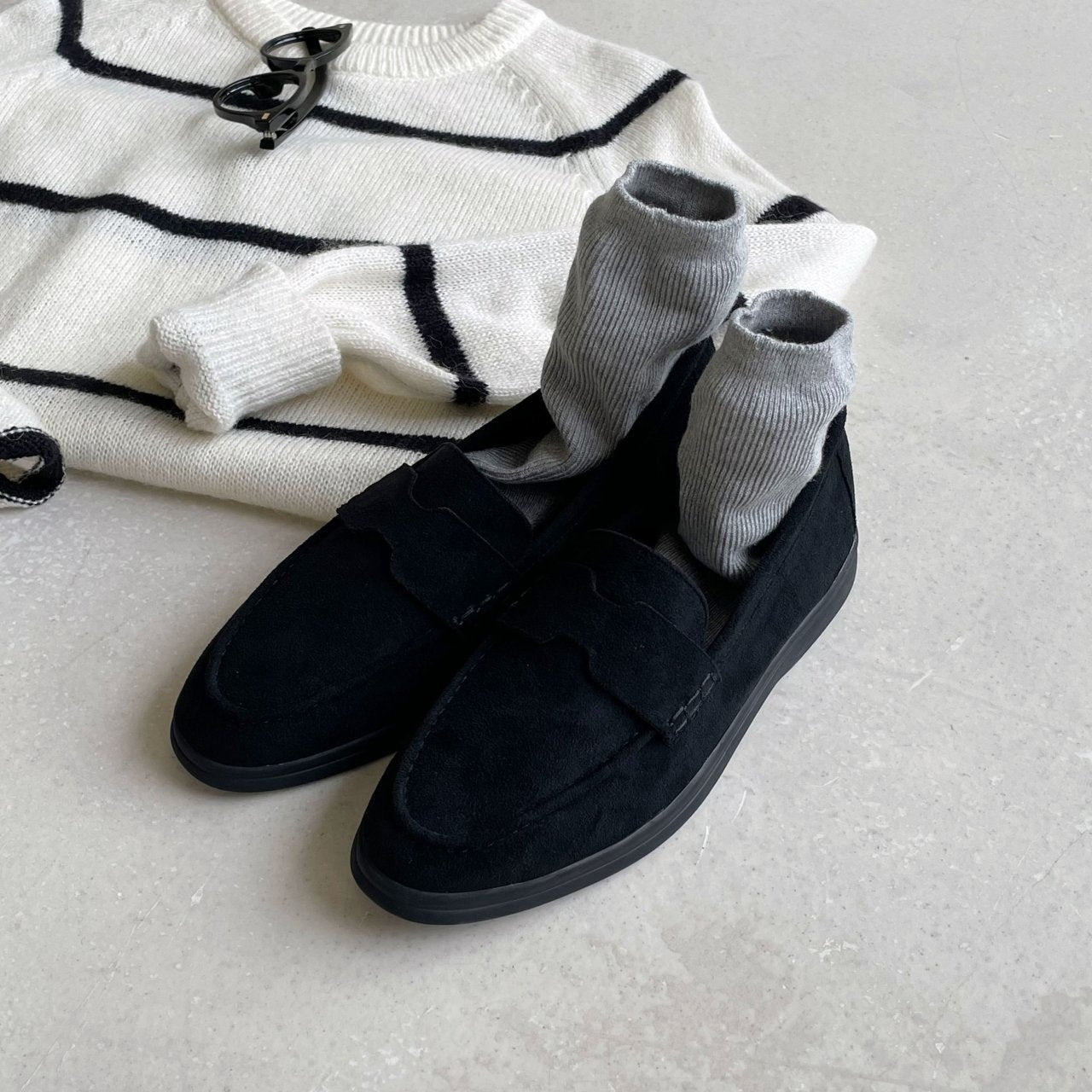 sol Daily suede loafers