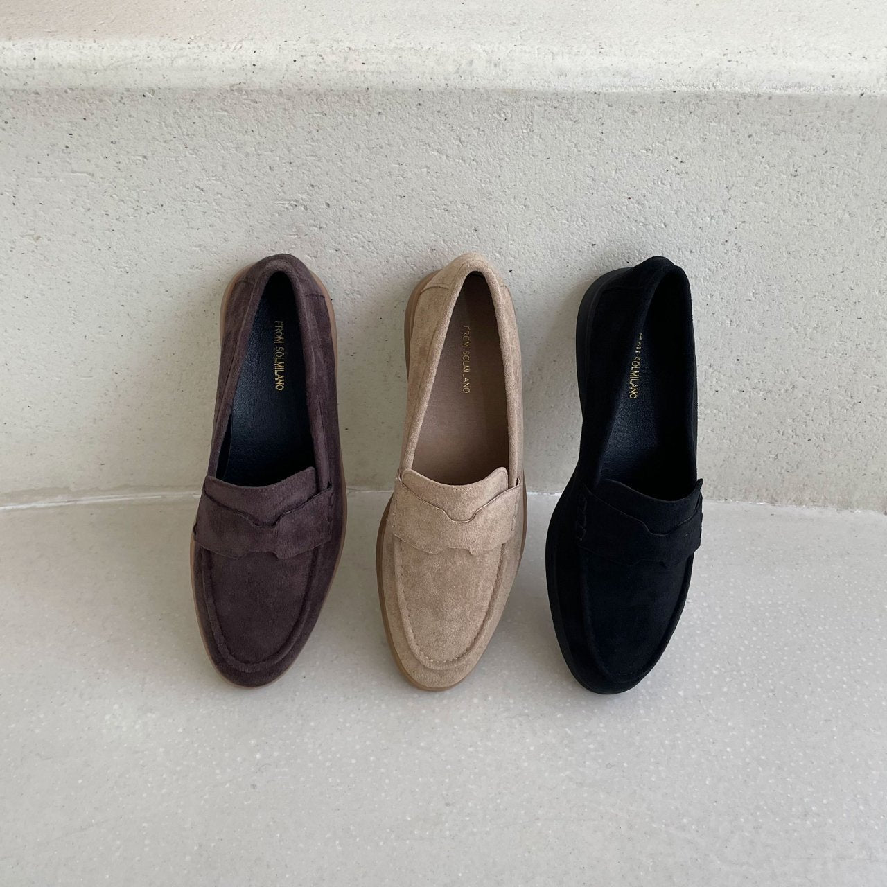 sol Daily suede loafers