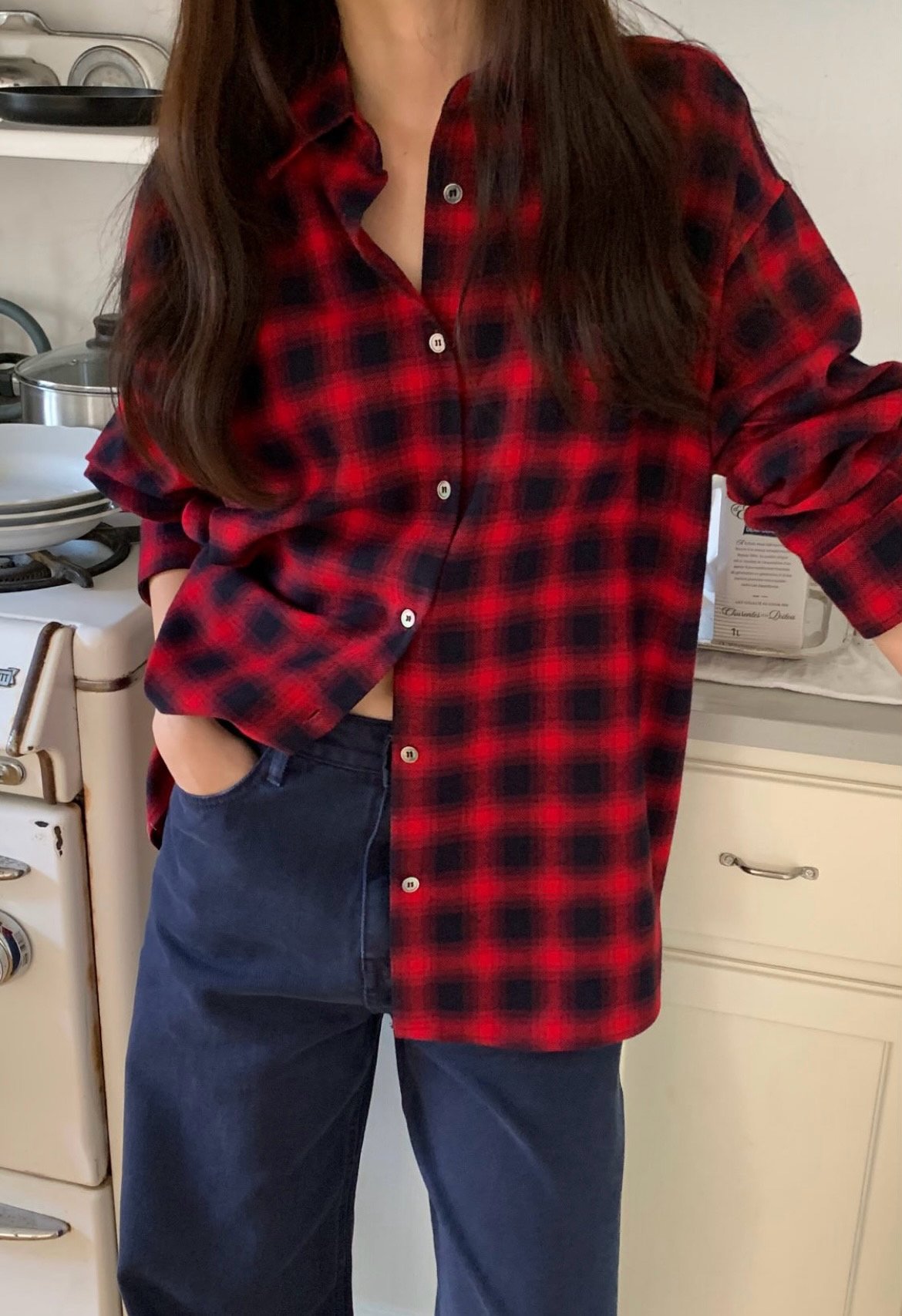 Buffalo check shirt-3col