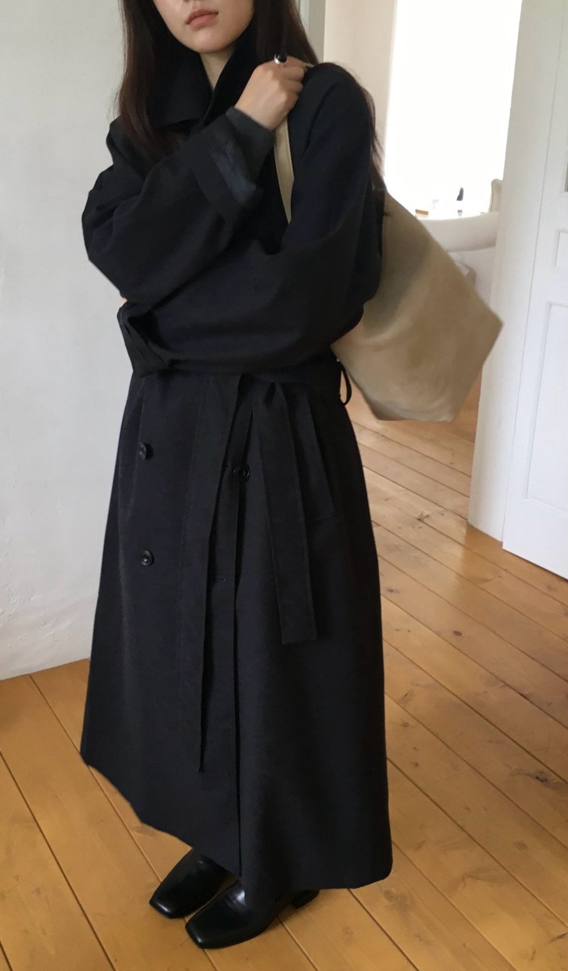Willow double trench coat-2col