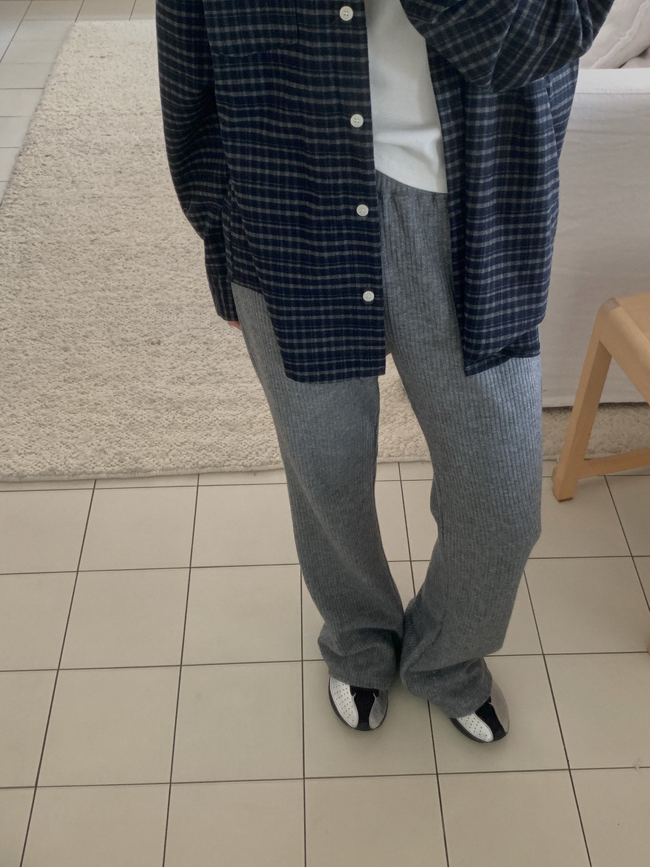 Tom rib pants-2col