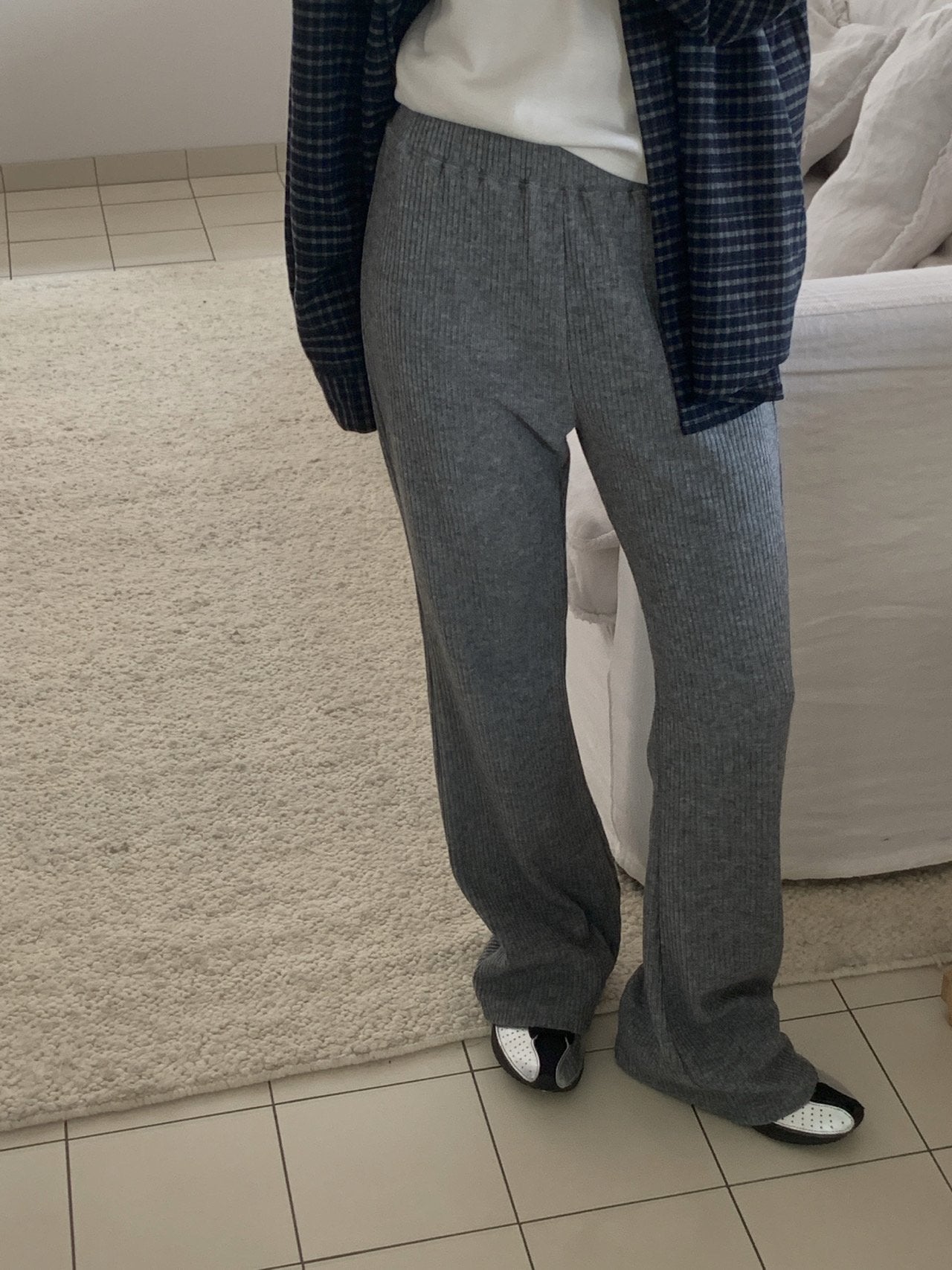 Tom rib pants-2col