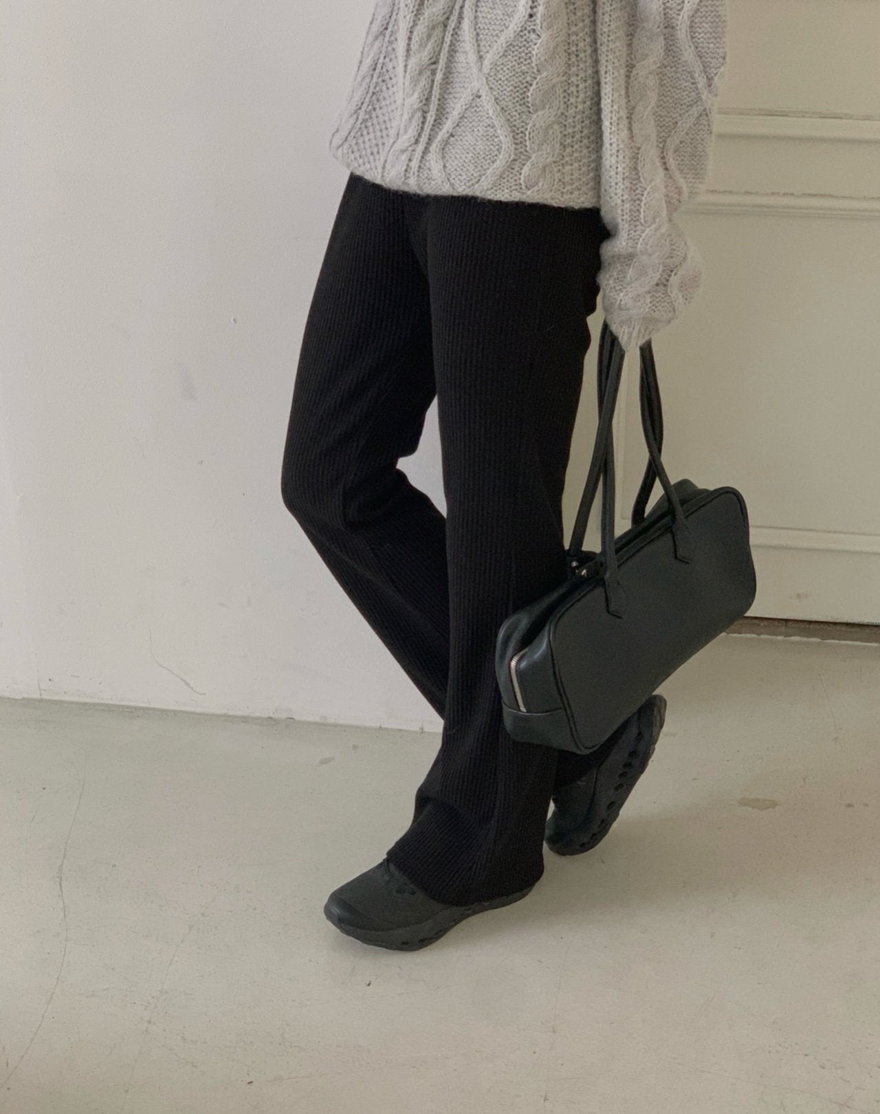 Tom rib pants-2col