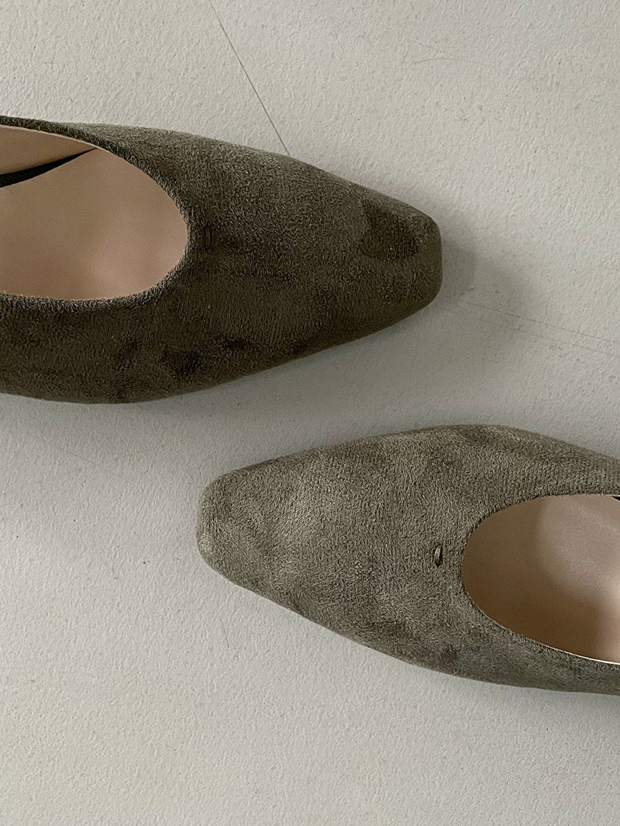 suede 5cm sling back