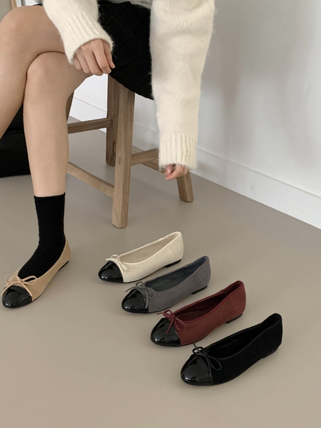 Corduroy Ribbon Flat