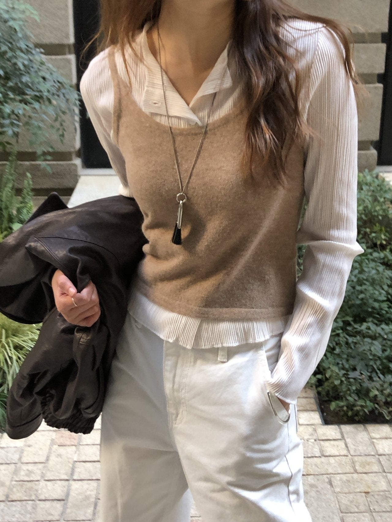 Luna raccoon sleeveless knit-3col