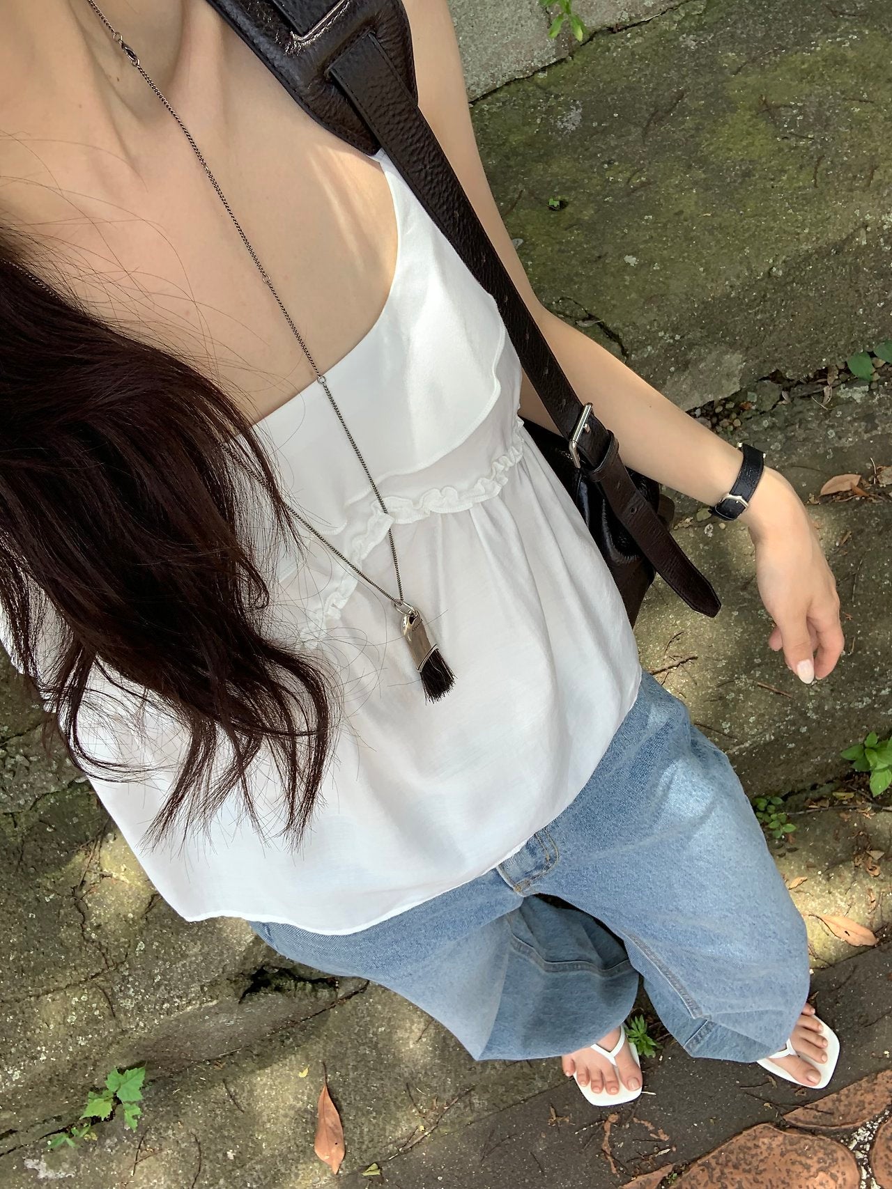 Pauline Frill Sleeveless Blouse-2col