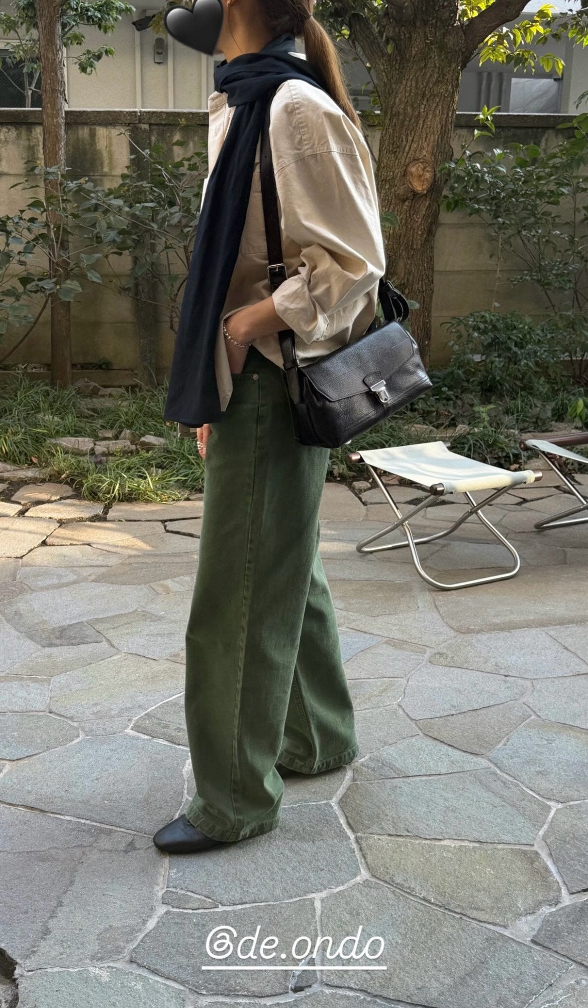 deondo khaki dying denim