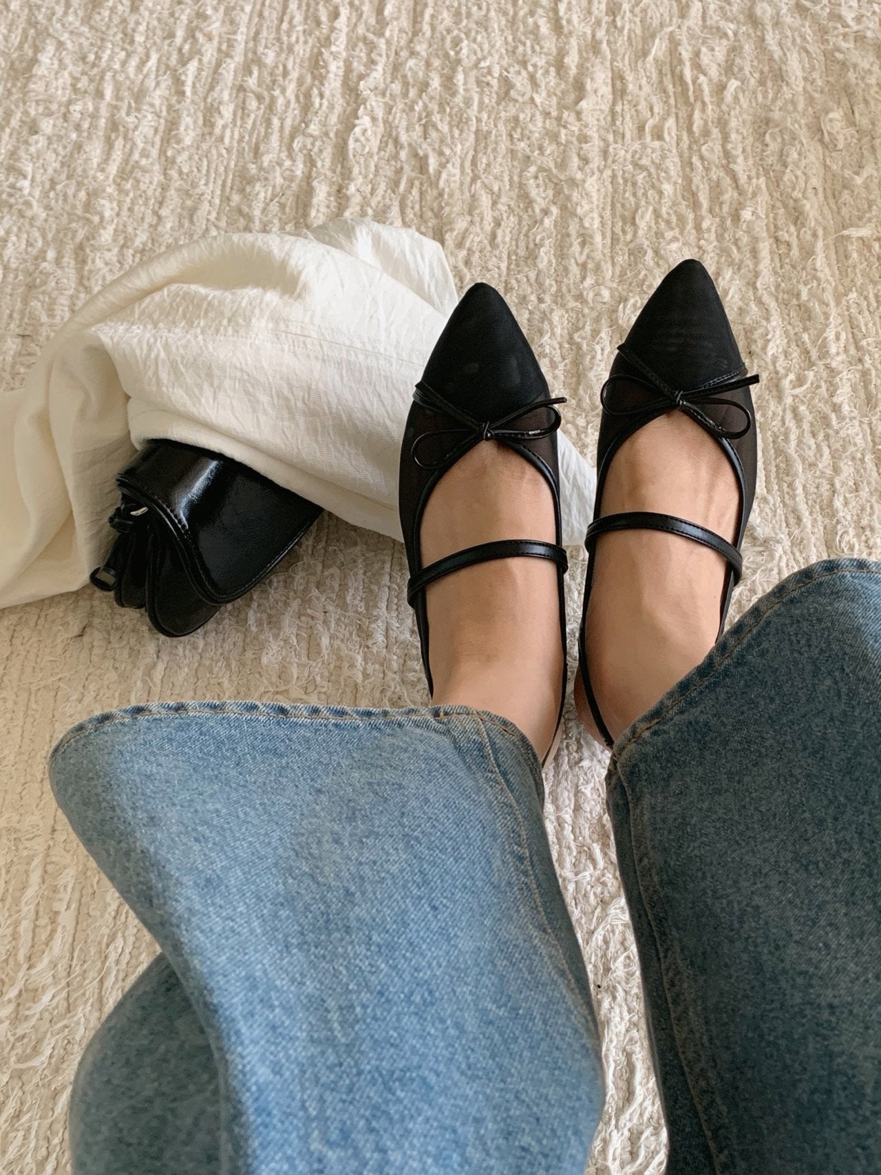 Breeze Mesh Ribbon Slingback