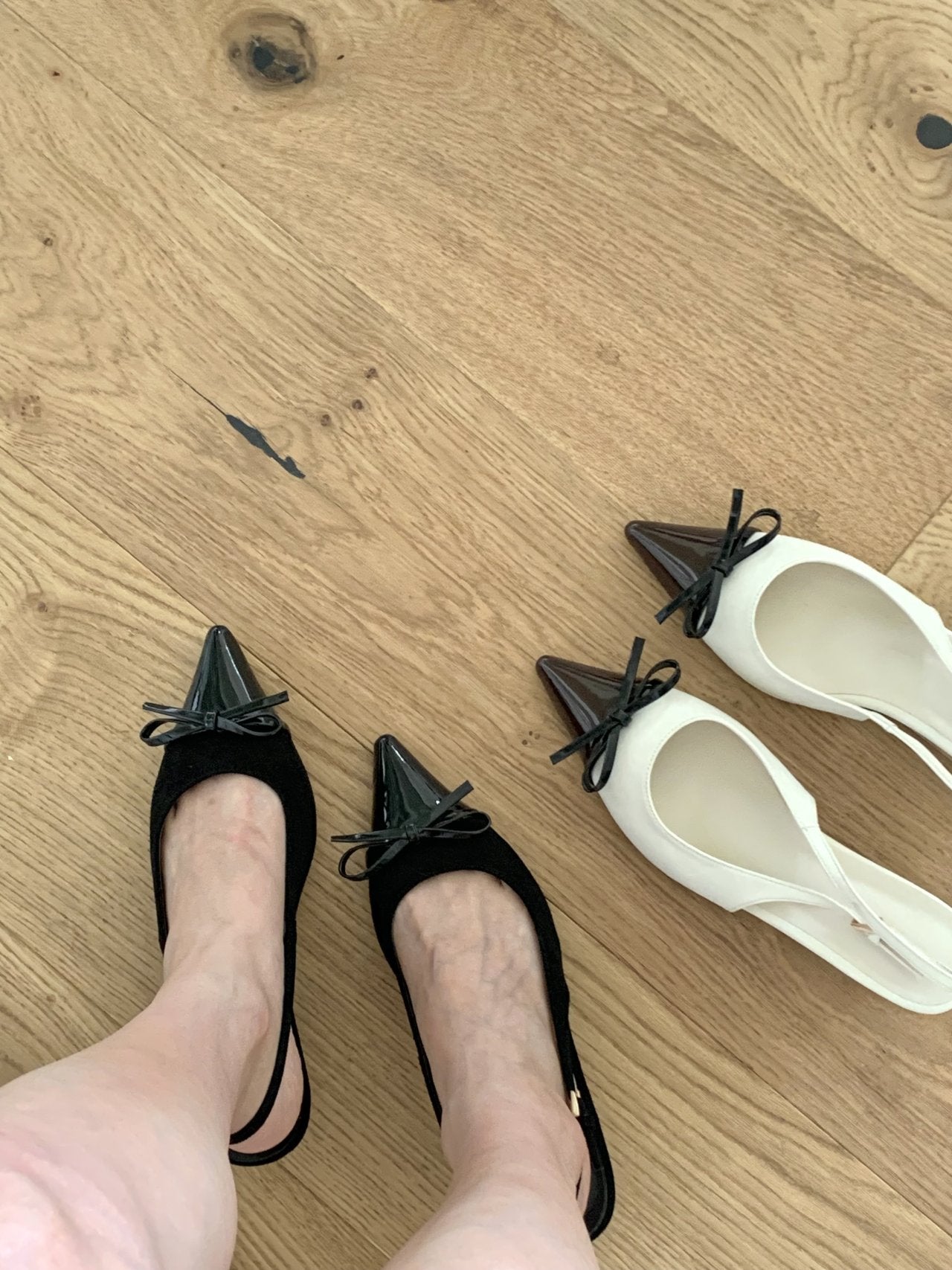Ribbon Kitten Hill Slingback
