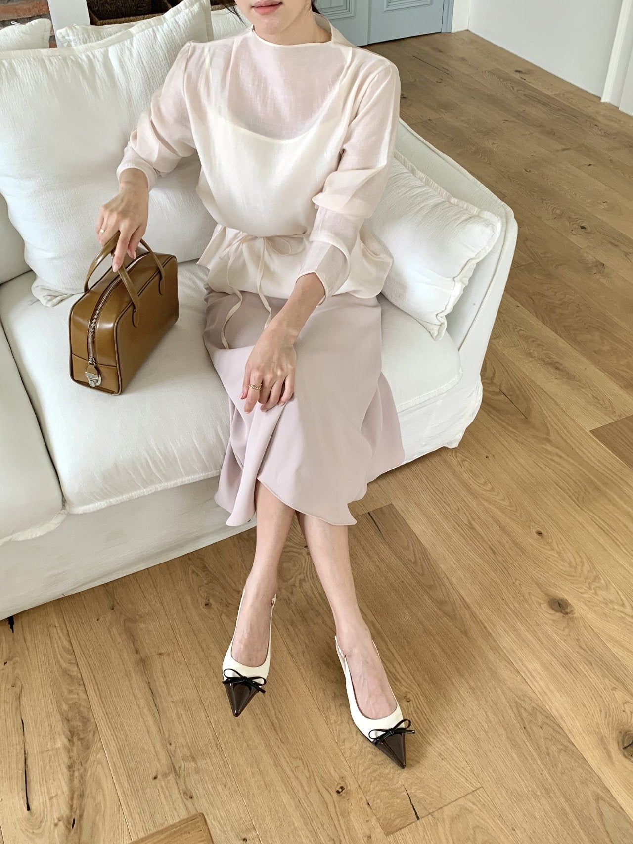 Ribbon Kitten Hill Slingback