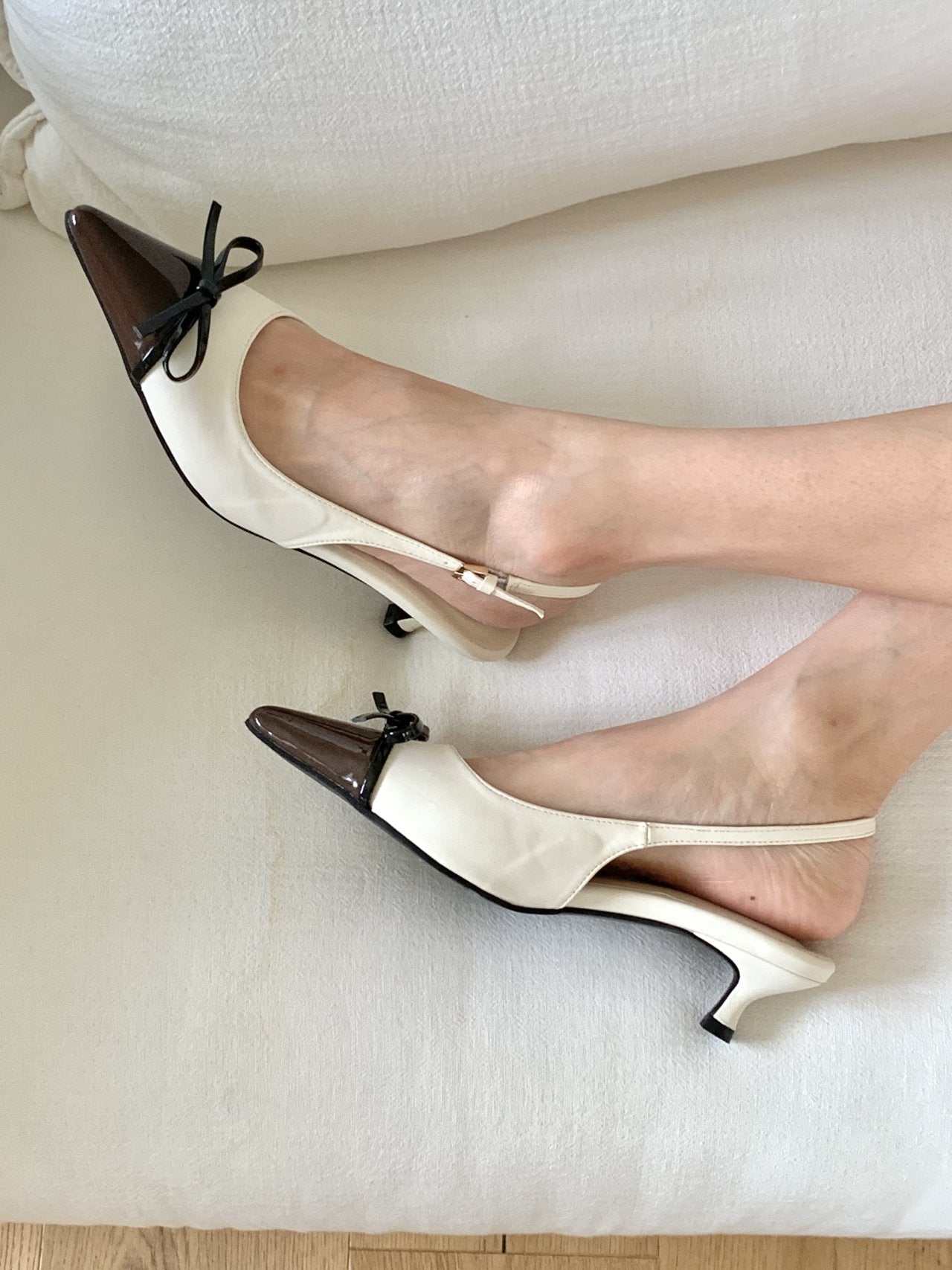 Ribbon Kitten Hill Slingback