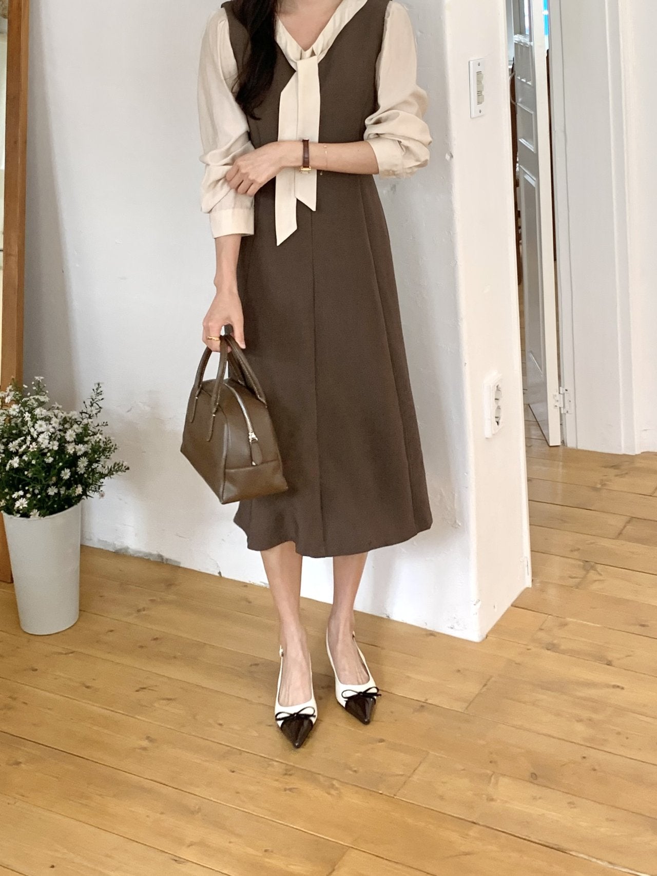 Ribbon Kitten Hill Slingback