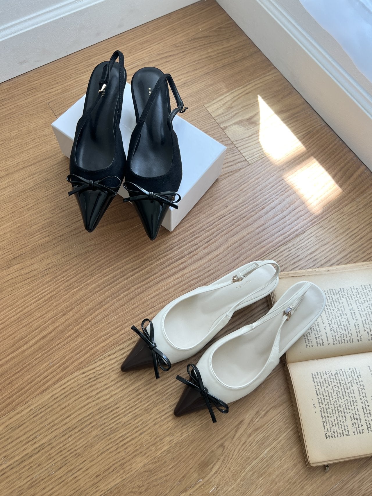 Ribbon Kitten Hill Slingback