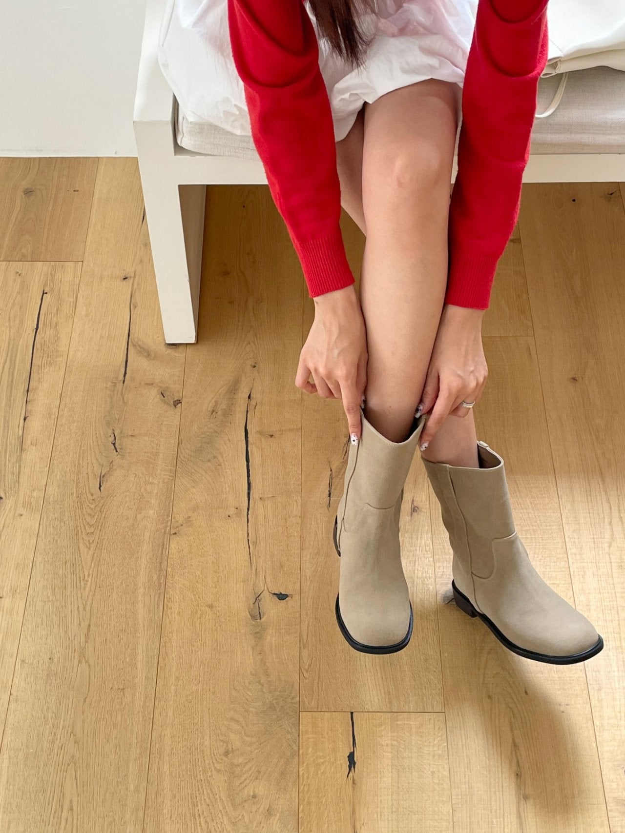 Daily Suede Middle Boots