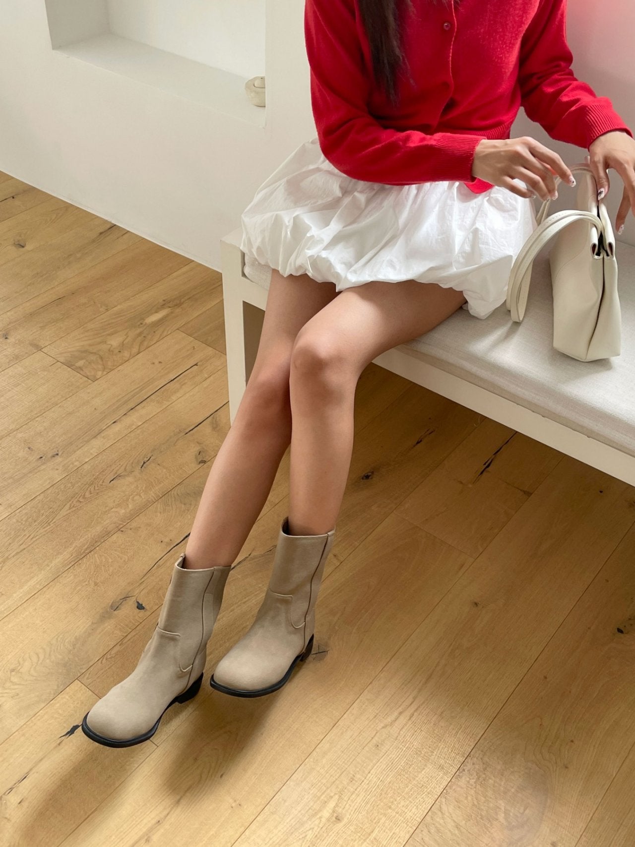 Daily Suede Middle Boots