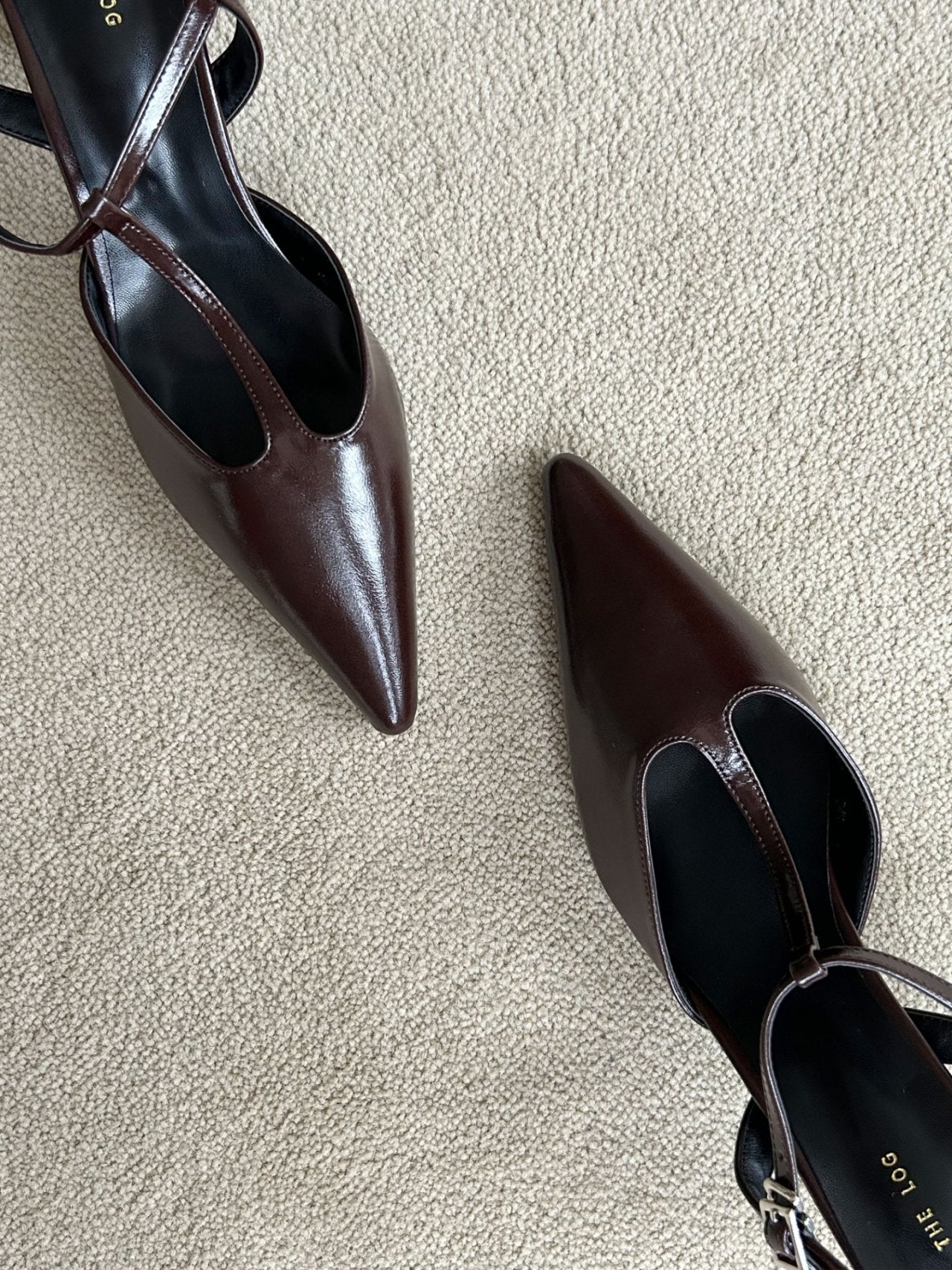 T-strap sling back