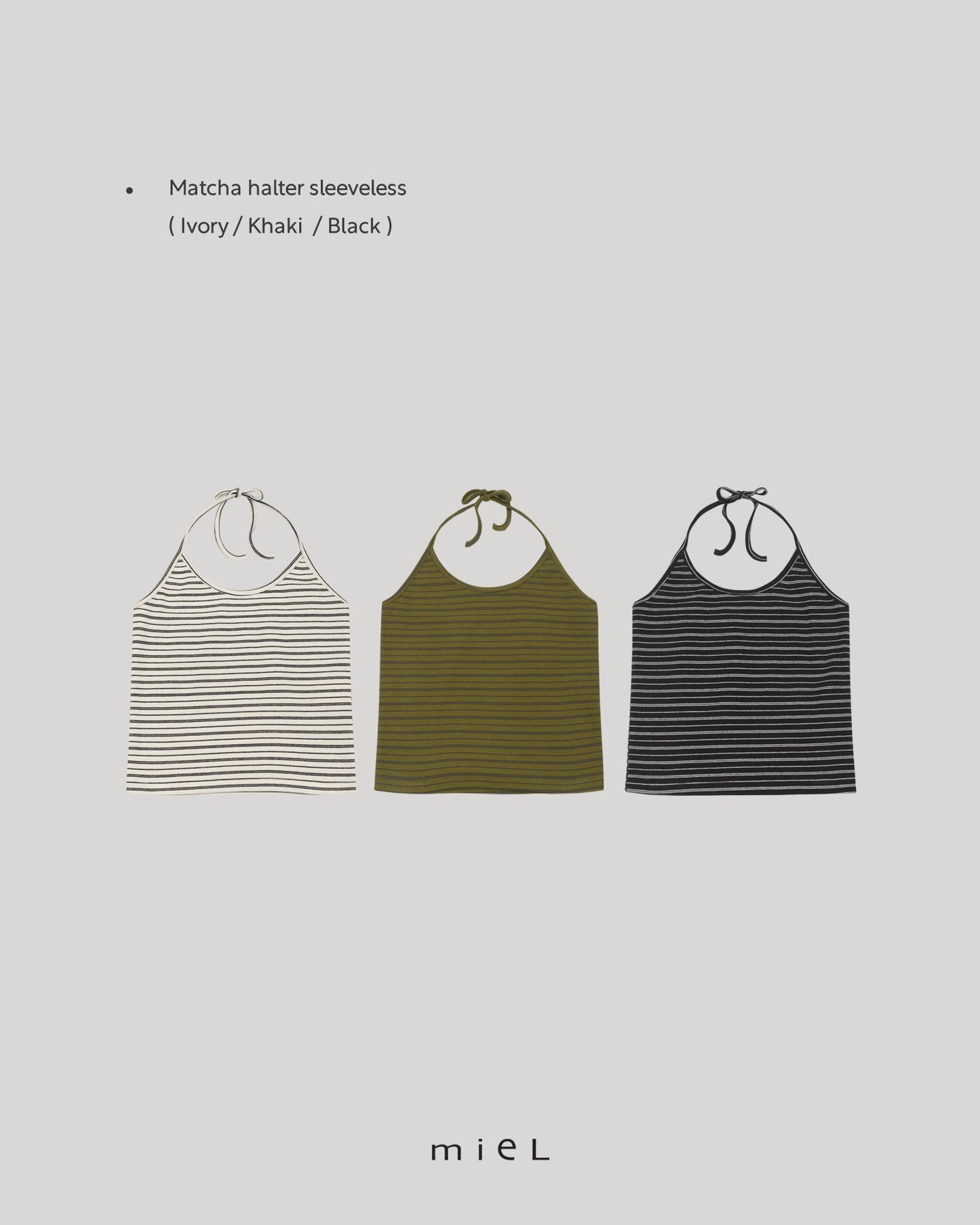 matcha halter sleeveless-3col