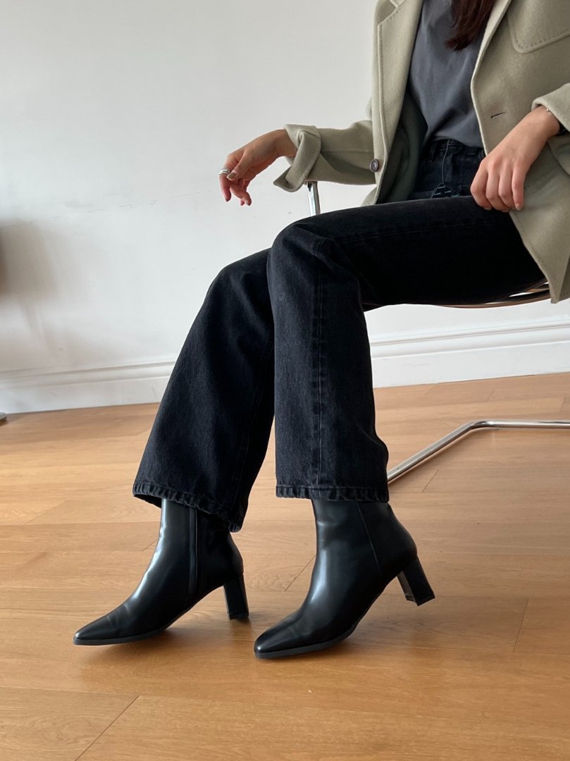 Square heel ankle boots-3col