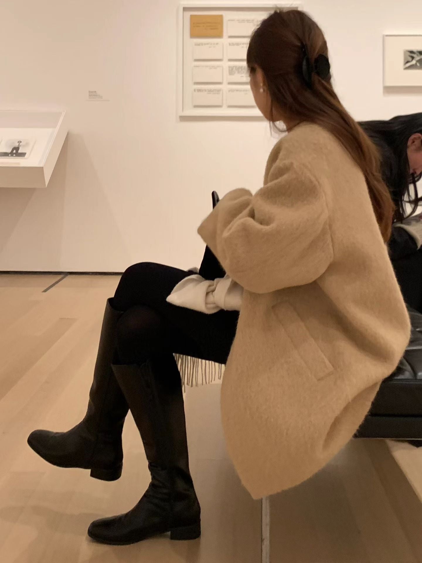 Ounce sander alpaca half coat-2col