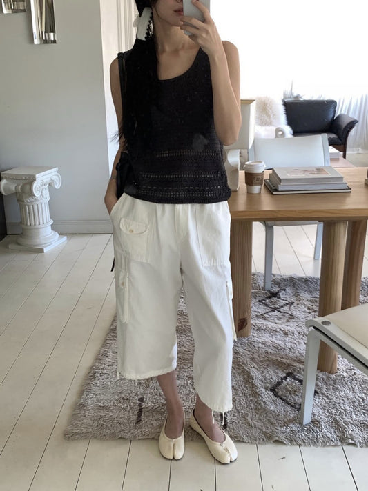 capri cargo pants-2col