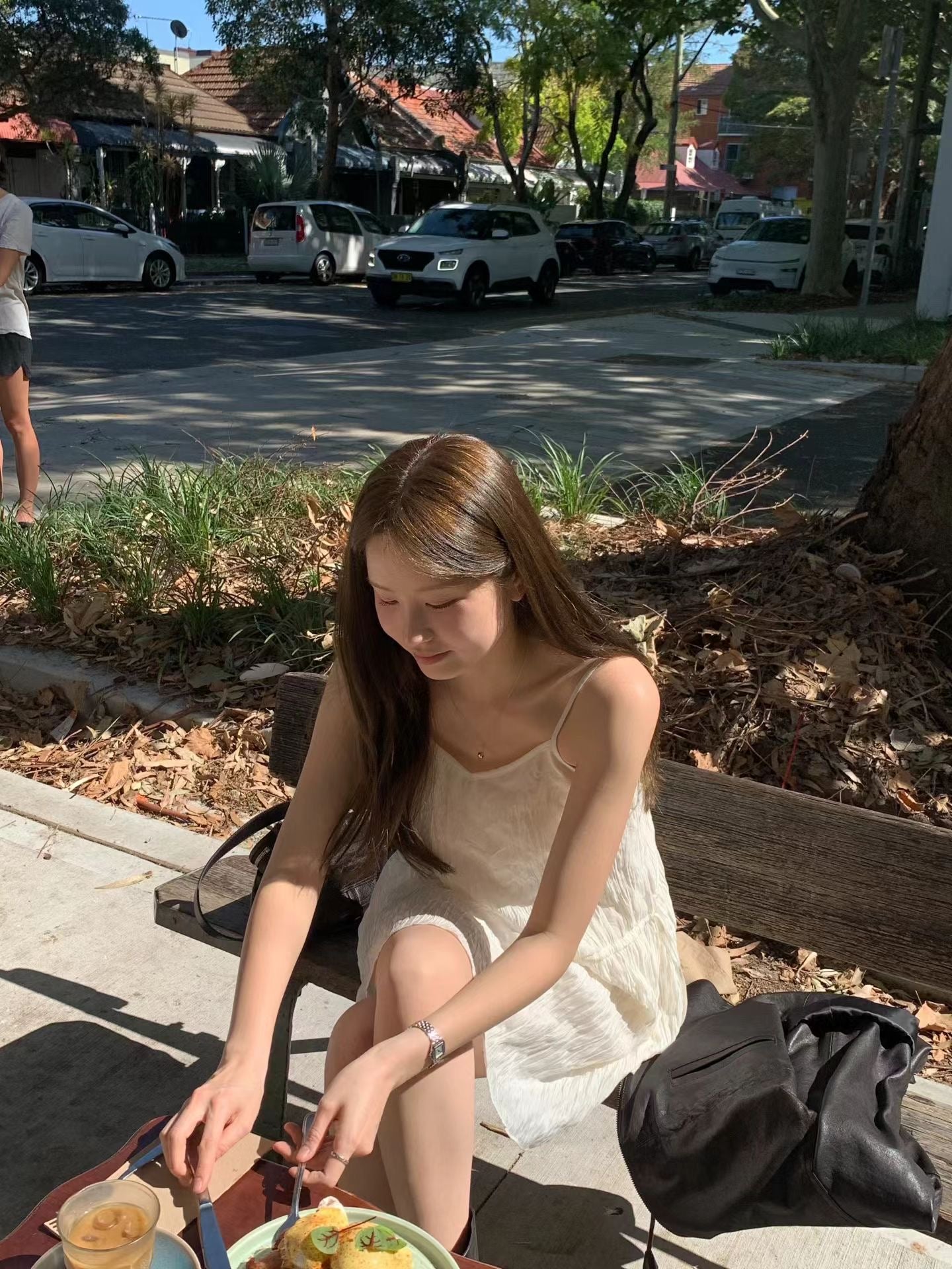 ivory即納 Ounce eilie string onepiece-2col