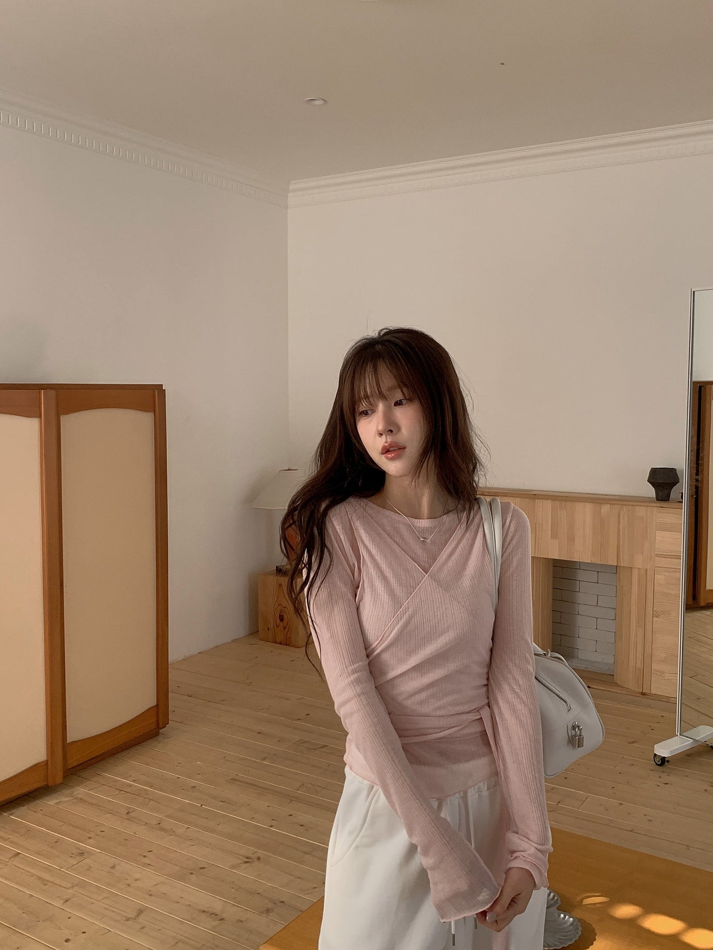 Sophie wrap vest&T set-3col